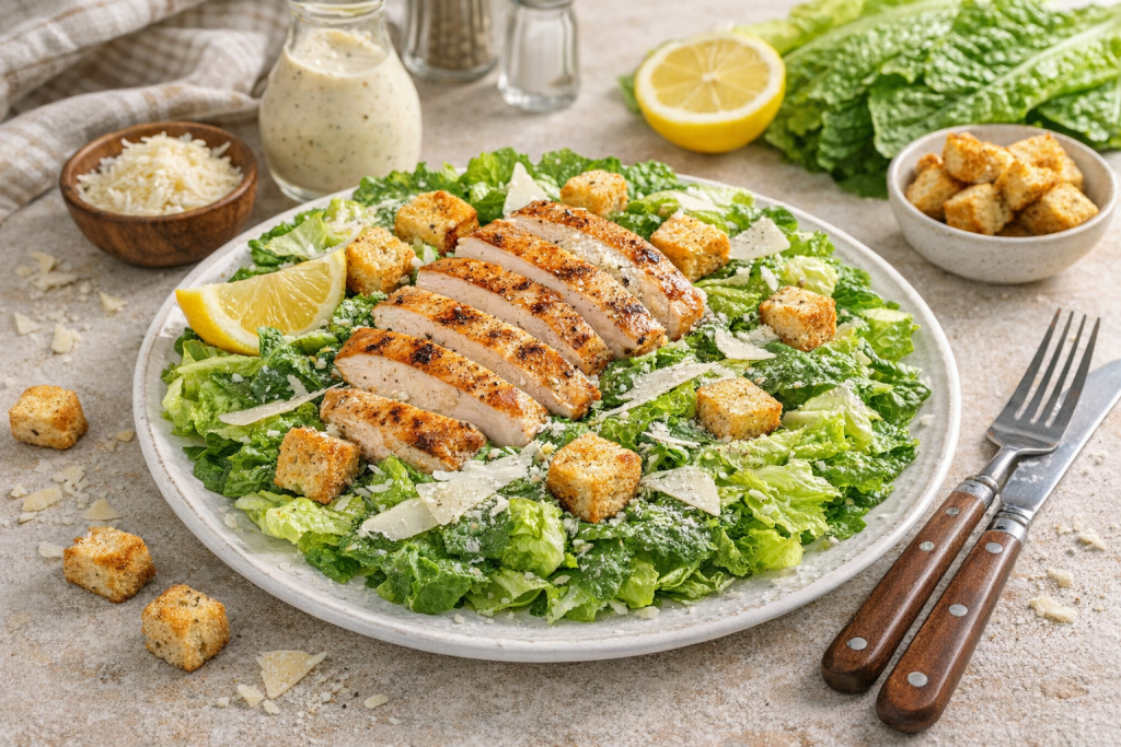 chicken and caesar salad recipe​