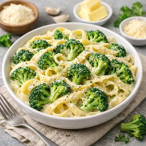 Broccoli Alfredo Pasta