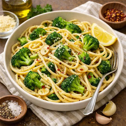 Garlic Pasta with Broccoli